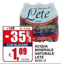 Il Gigante Acqua minerale naturale Lete offerta