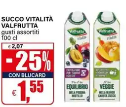 Il Gigante Succo Vitalità Valfrutta offerta