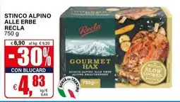 Il Gigante Stinco alpino alle erbe Recla offerta
