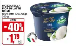 Il Gigante Mozzarella fior di latte Brimi offerta