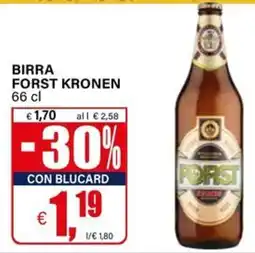 Il Gigante Birra Forst Kronen offerta