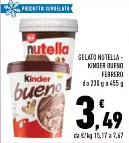 Conad Margherita Gelato Nutella - Kinder Bueno Ferrero offerta