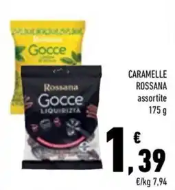 Conad Margherita Caramelle Rossana Gocce assortite offerta