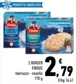 Conad Margherita Burger Findus merluzzo - nasello offerta
