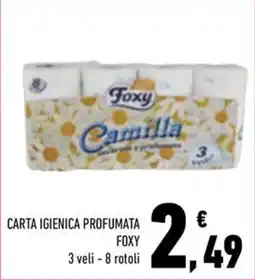 Conad Margherita Carta igienica profumata Foxy Camilla offerta