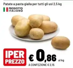 Iper La Grande Patate a pasta gialla offerta