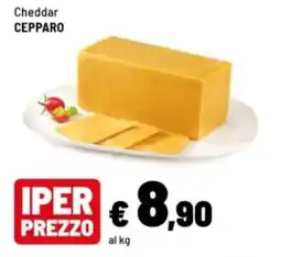 Iper La Grande Cheddar Cepparo offerta