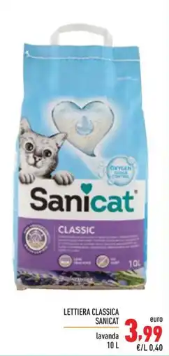 Maxi Supermercati Lettiera classica Sanicat lavanda offerta