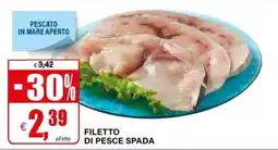 Il Gigante Filetto di pesce spada offerta