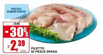 Il Gigante Filetto di pesce spada offerta