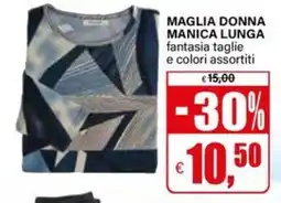 Il Gigante Maglia donna manica lunga offerta