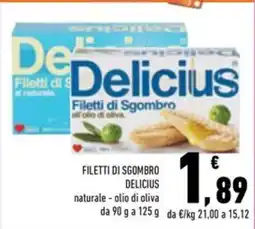 Conad Superstore Filetti di Sgombro Delicius offerta