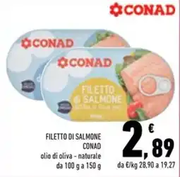Conad Superstore Filetto di salmone Conad offerta