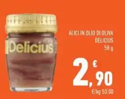 Conad Superstore Alici in olio di oliva Delicius offerta
