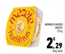 Conad City Hummus classico Mezete offerta