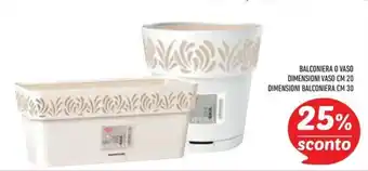 Balconiera o vaso