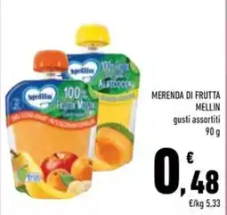 Conad Superstore Merenda di frutta Mellin offerta