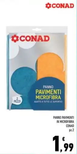 Conad Superstore Panno pavimenti microfibra Conad offerta