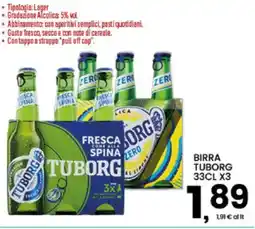 Interspar Birra Tuborg Zero offerta