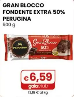 Gala Supermercati Gran Blocco Fondente Extra 50% Perugina offerta