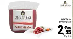 Conad Margherita Carne salada Sapori del Maso offerta