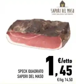 Conad Margherita Speck quadrato Sapori del Maso offerta