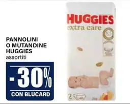 Il Gigante Pannolini o mutandine Huggies assortiti offerta