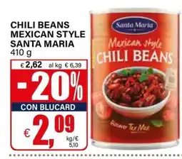 Il Gigante Chili beans mexican style santa maria offerta