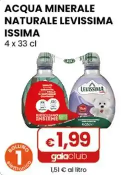 Gala Supermercati Acqua minerale naturale levissima issima offerta