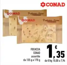 Conad Superstore Focaccia Conad assortite offerta