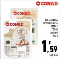 Conad Superstore Pasta fresca ripiena sfoglia sottile Conad offerta