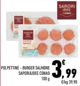 Conad City Polpette di salmone Saporidee Conad offerta