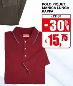 Il Gigante Polo piquet manica lunga kappa offerta
