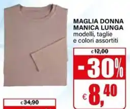 Il Gigante Maglia donna manica lunga offerta