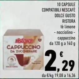 Conad Superstore Cappuccino da zuccherare Ristora offerta