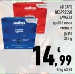 Conad Superstore Lavazza nespresso qualità rossa offerta