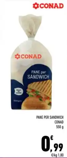 Conad City Pane per sandwich Conad offerta