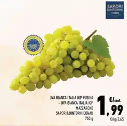Conad Superstore Uva bianca Italia IGP offerta