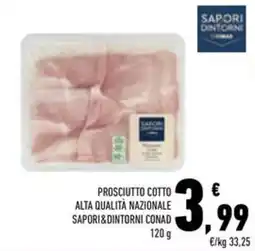 Conad Superstore Prosciutto cotto alta qualità nazionale offerta