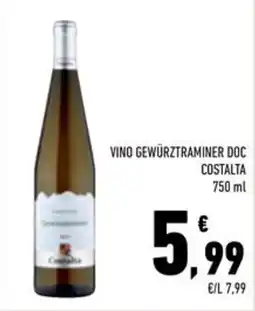 Conad Superstore Vino Gewürztraminer Doc Costalta offerta