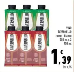 Conad Superstore Vino Tavernello offerta