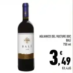 Conad Superstore Aglianico del Vulture Doc Bali offerta
