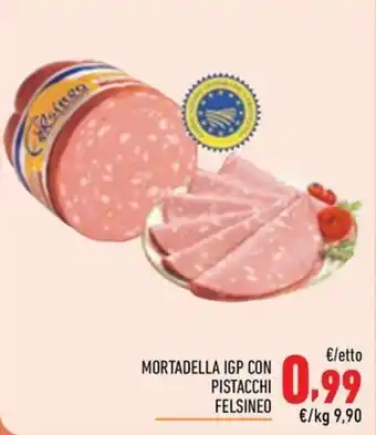 Mortadella IGP con pistacchi Felsineo