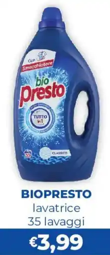 Acqua & Sapone Biopresto lavatrice offerta
