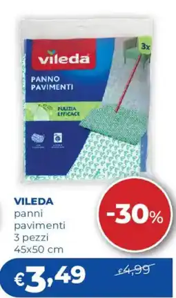 Acqua & Sapone Vileda panni pavimenti offerta