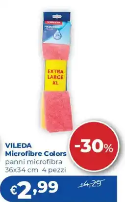 Acqua & Sapone Vileda panni microfibra offerta