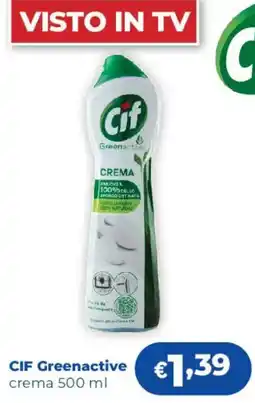 Acqua & Sapone Cif Greenactive crema offerta