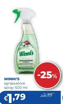 Acqua & Sapone Winni's sgrassatore offerta