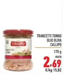 Maxi Supermercati Trancetti tonno olio oliva Callipo offerta