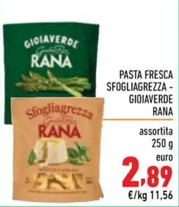 Maxi Supermercati Pasta fresca sfogliagrezza - GioiaVerde Rana offerta